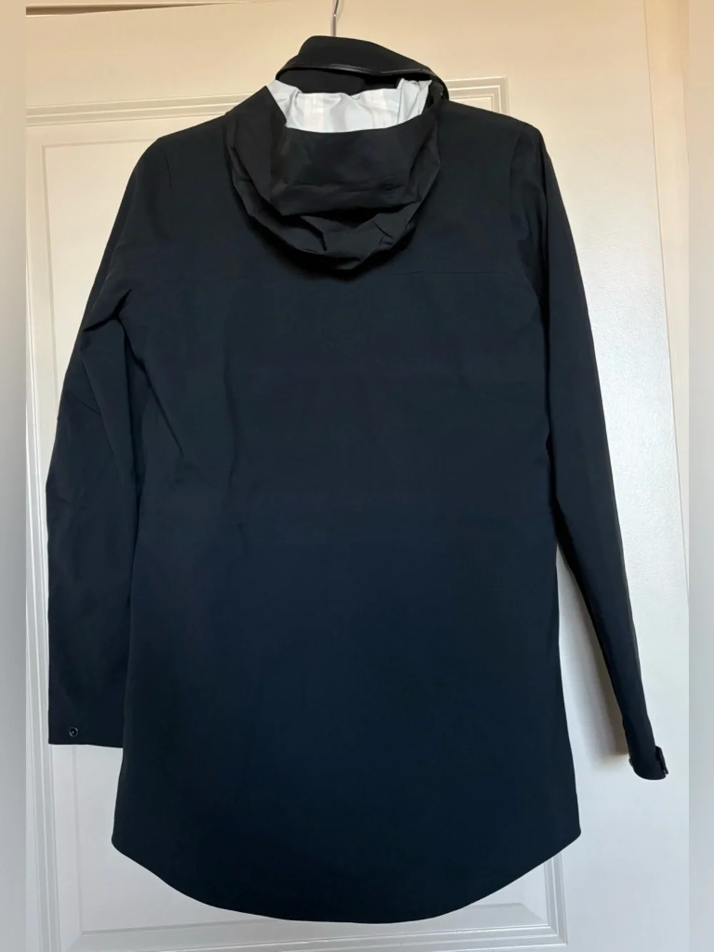 Nike Golf Women's Storm Fit Long Jacket with Stowable Hood Black Size Small
